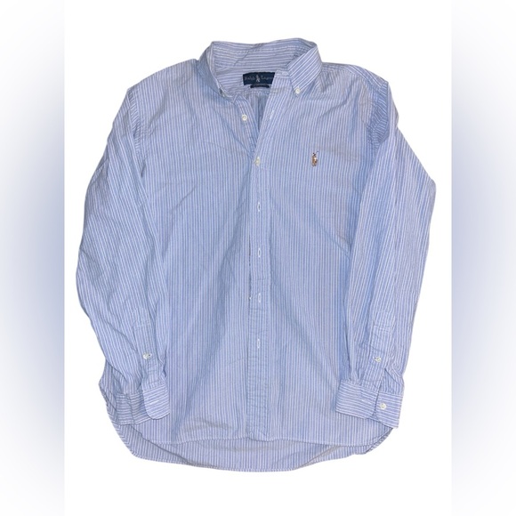 Ralph Lauren Blue Casual Button Down Shirt - Picture 3 of 5